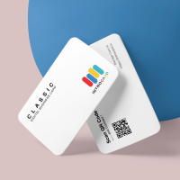 1 Year Introcard Classic White Digital Business Card