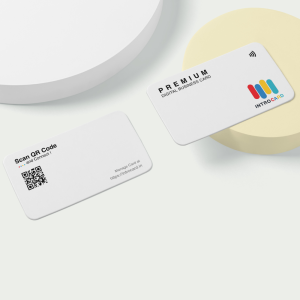 1 Year Introcard NFC Premium White Digital Business Card